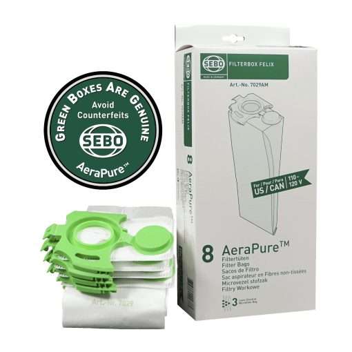 SEBO Felix/Dart Vacuum Bags - 8 Pack