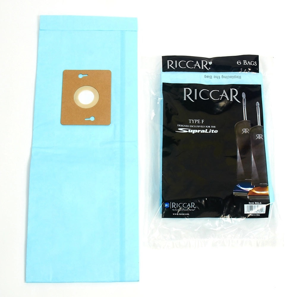 Riccar SupraLite Upright Vacuum Bags, 6-Pack
