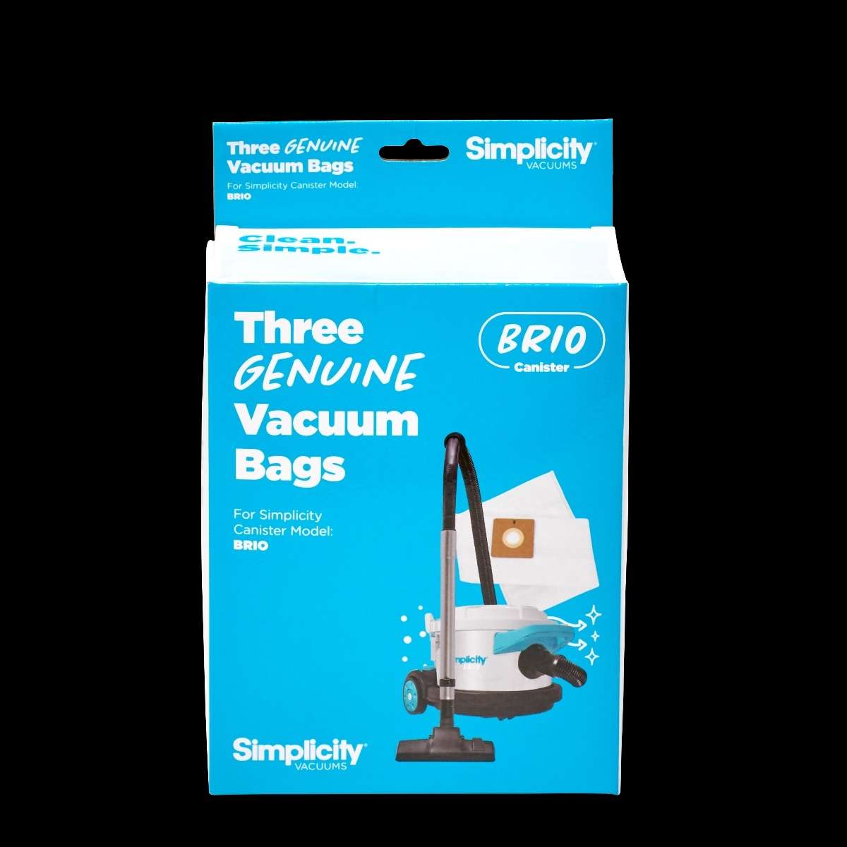 Simplicity Brio HEPA Filter Bags - 3 Pack