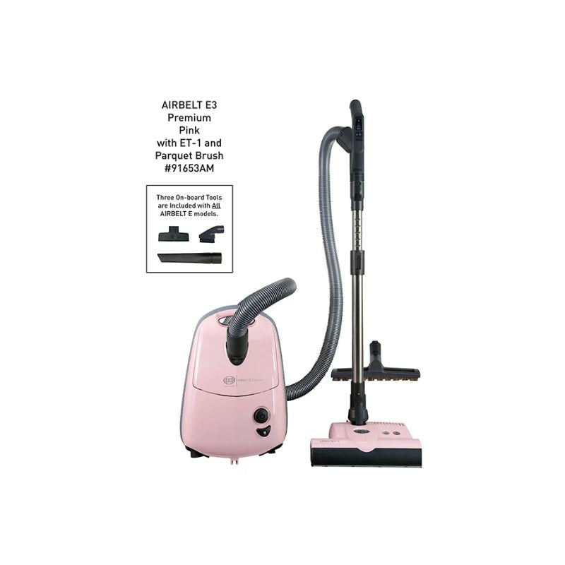 SEBO E3 Pink Canister Vacuum – Premium Home Cleaning