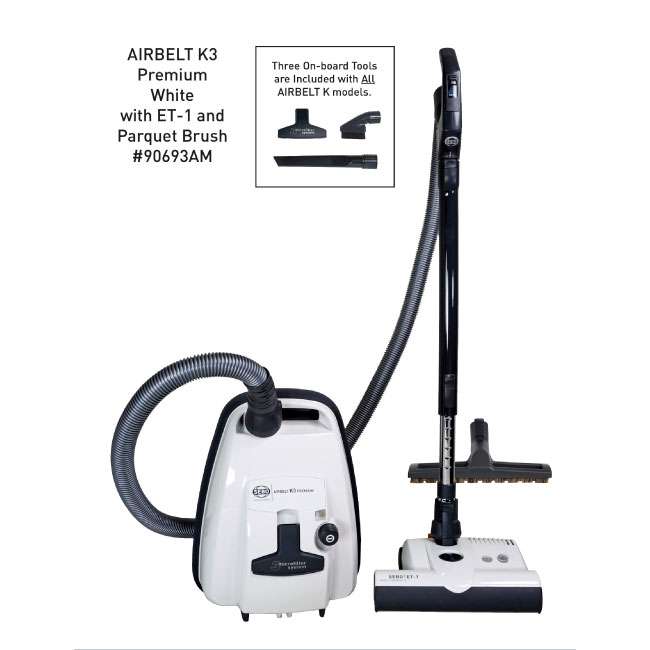 SEBO K3 Premium White Canister Vacuum Cleaner